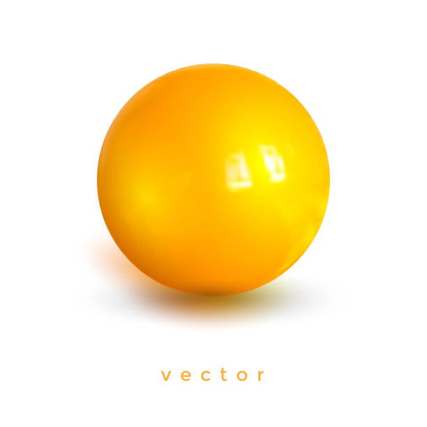 istock Yellow realistic ball vector .Isolated sphere for advertising and lettering. 2169974743