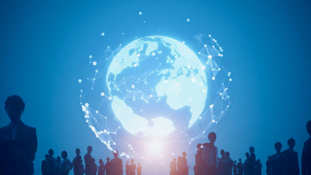 istock Global communication network concept. Worldwide business. Human resources. 2169976492
