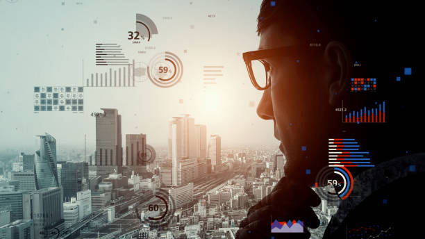 Statistics of business concept. Finance chart. Financial planning. Data analysis.