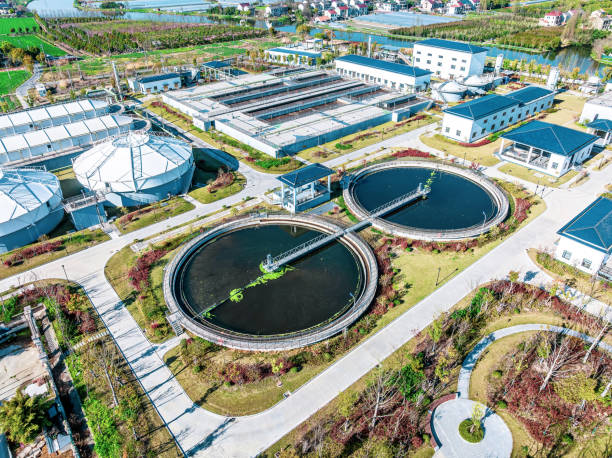 istock Urban water plant construction equipment purification pool 2169980648