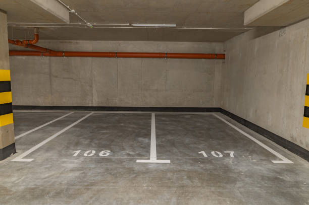 istock Secure underground parking in the shopping center 2169982134