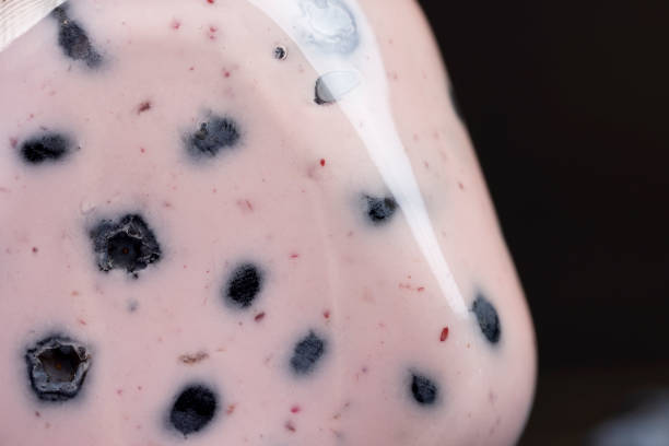 Young Woman in Boba Shop Preparing Ingredients for Iced  Bubble Tea