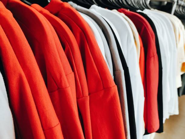 istock summer clothes in the store 2169982669