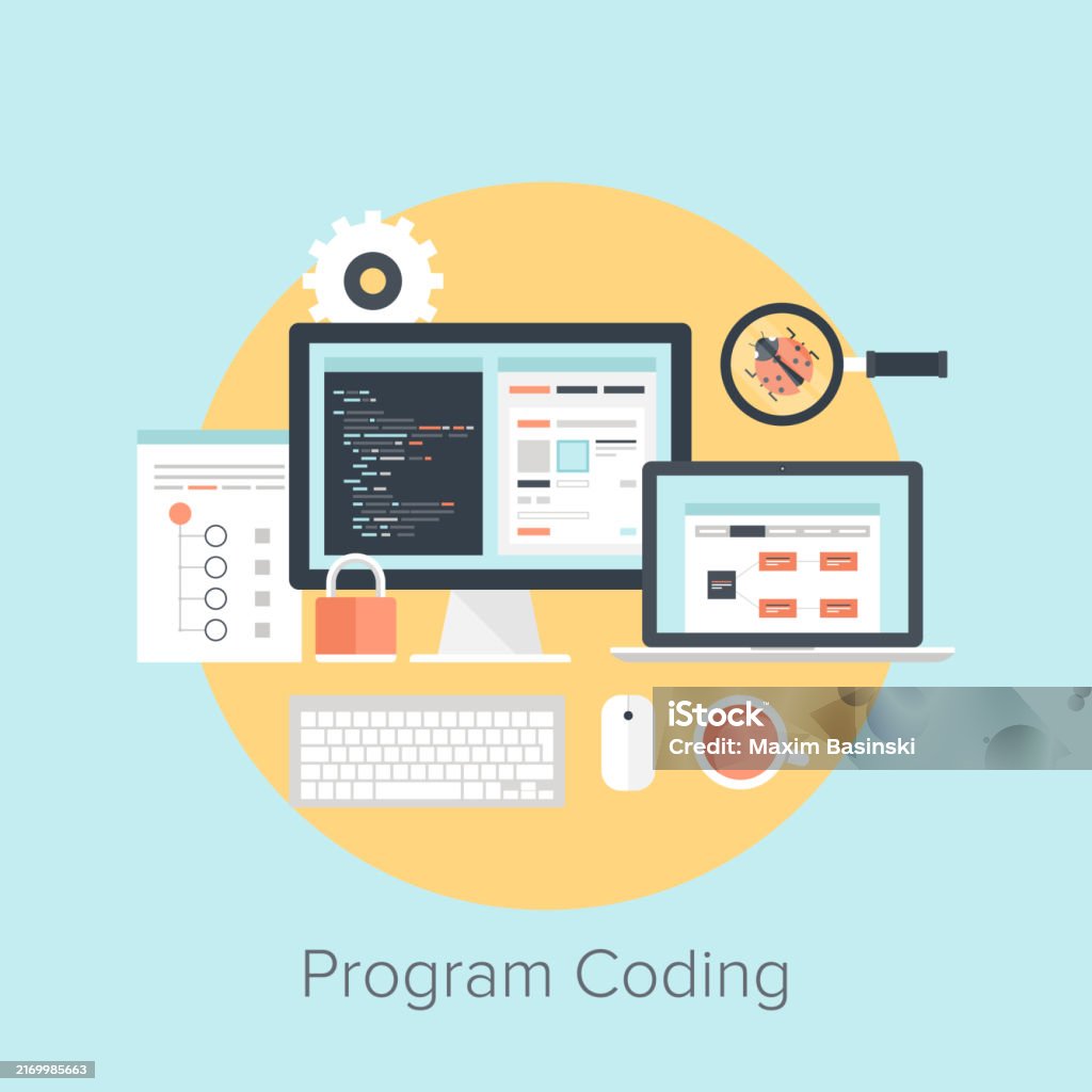 Program Coding Stock Illustration - Download Image Now - Abstract ...