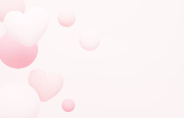 istock Background image of hearts and color balls 2169985664