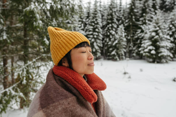 istock Enjoying the beautiful nature covered in snow 2169986319
