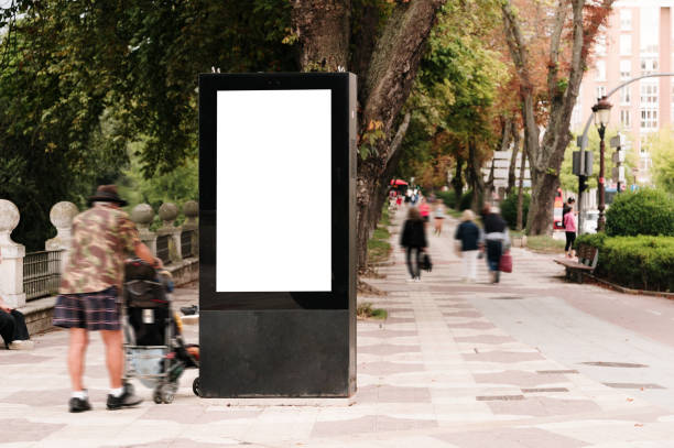 istock Blank sign in a city 2169988739