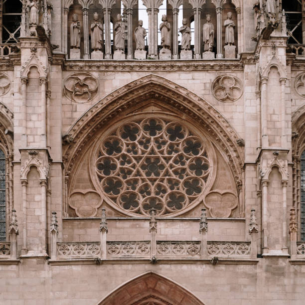 istock Burgos cathedral facade detail 2169988999