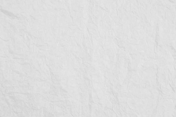 Abstract white crumpled paper texture background, blank white wrinkled paper pattern background