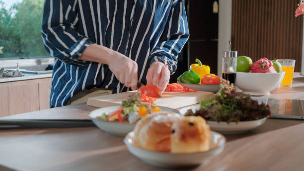 istock Asian man learning online lesson to cooking 2169996337