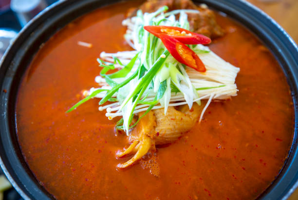 This is what delicious Korean kimchi stew looks like.