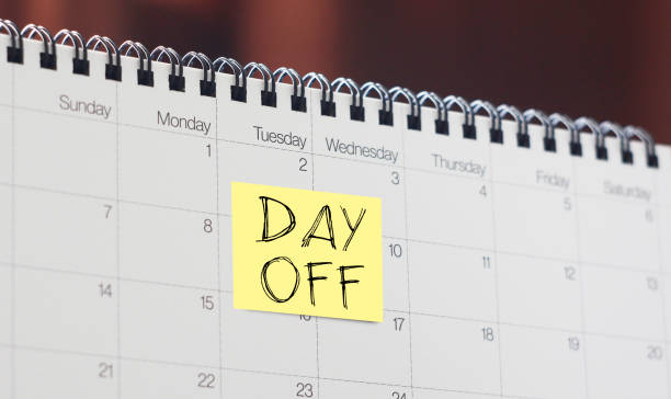 istock Day off is shown using the text on the calendar 2170003069