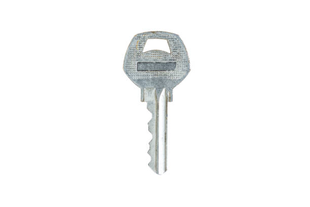 istock Key isolated on white background, House key 2170004576
