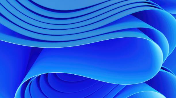 istock 3d Abstract Blue Wavy Paper Background 2170006770