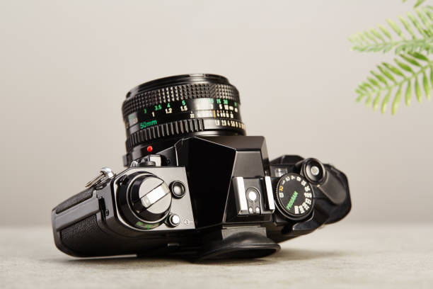 istock SLR Single-lens reflex professional film camera 2170008690