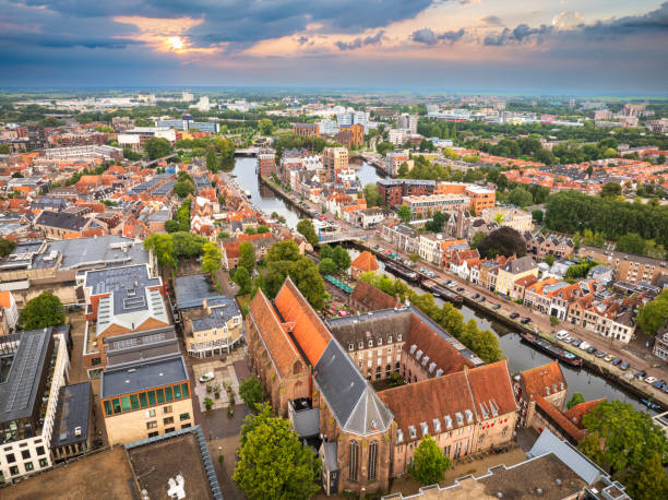 istock Zwolle from above during a summer sunset 2170011404