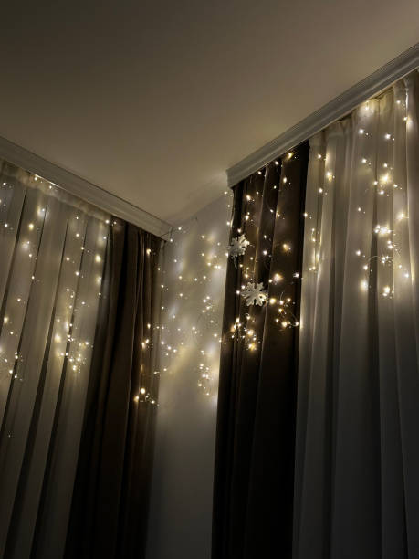 istock Holiday room with lights 2170011861