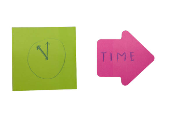 pastel colored office sticky note for writing down information