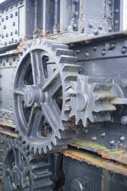 istock Grey gear in  old machinery 2170017105