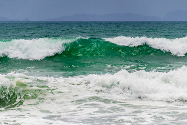 Pacific ocean, Santa Cruz Island from Ventura mainland