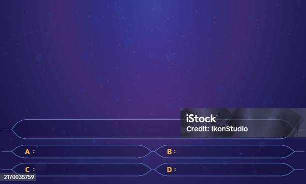 Quiz Program Background Game Quiz Template On Gradient Background Stock Illustration - Download ...