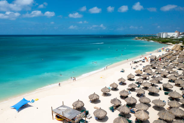 istock Aerial view of Eagle Beach, Aruba 2170041535