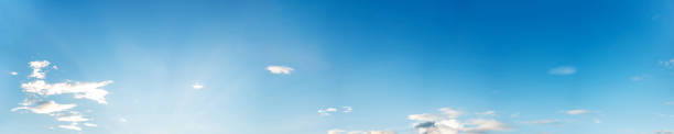 istock Panorama blue sky with clouds on a sunny day. 2170041621