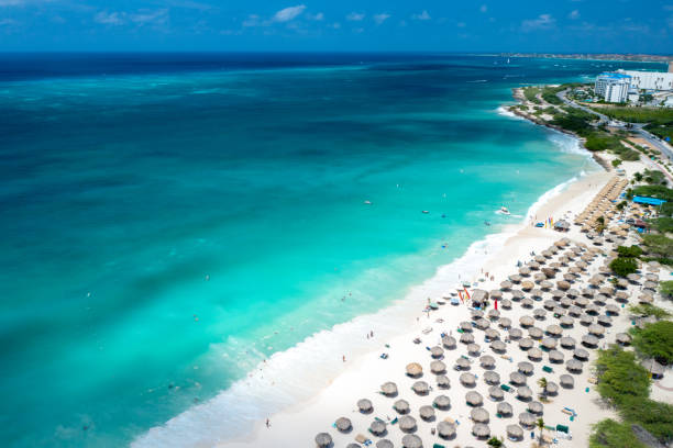 istock Aerial view of Eagle Beach, Aruba 2170045268