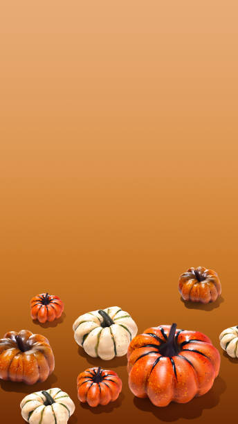 Glowing Halloween Pumpkin with Jack O’ Lantern Face on Black Background. Digitally generated image. 3d render.