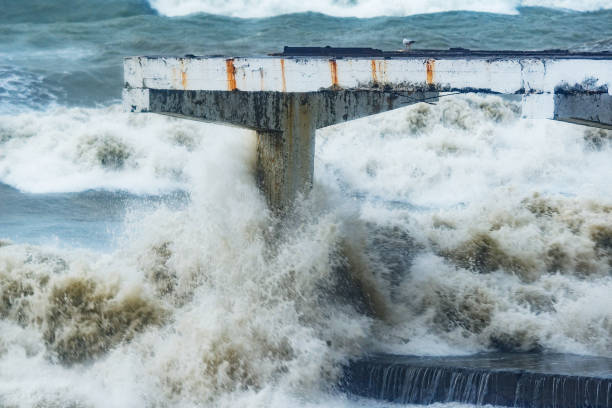 istock High sea waves at stormy weather. 2170051589