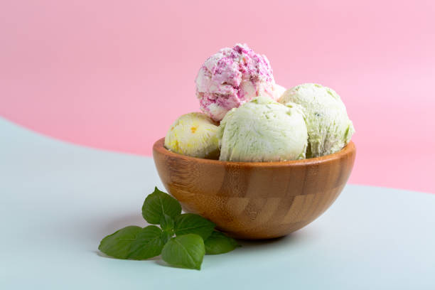 istock Balls of homemade assorted ice cream. 2170054247