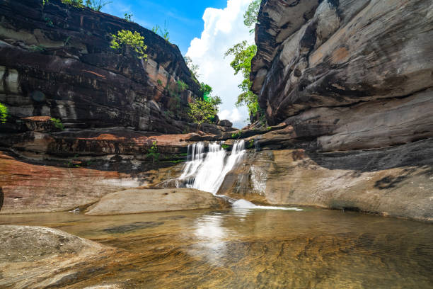 Soi Sawan Waterfall, Pha Taem National Park, Khong Chiam District, Ubon Ratchathani Province, Thailand