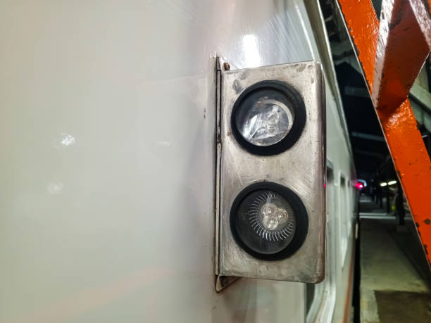 istock Close up train side lights in Indonesia 2170056600