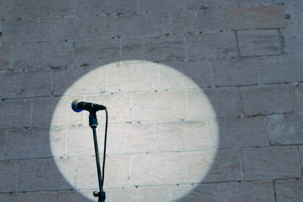 Music Comedy Store Set Copy Space Idea Musician Comedian Text Ideas