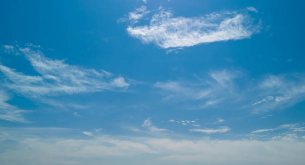 istock blue sky with white cloud background. Clear blue sky and white clouds 2170059051