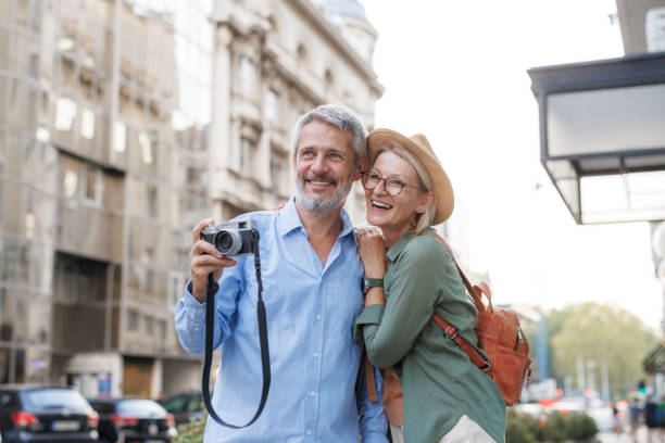 istock Mature couple on a city break 2170059547
