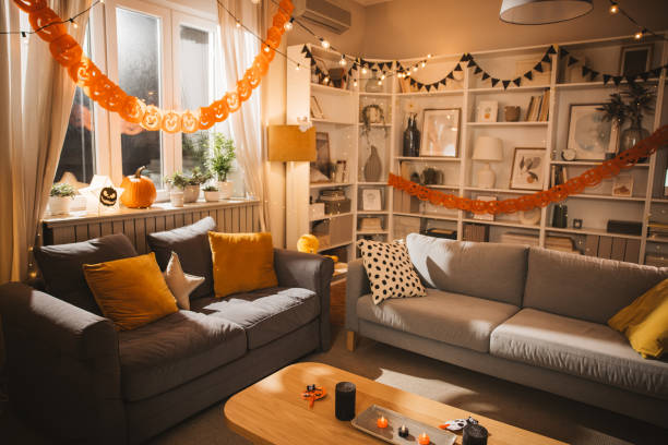 istock House decorated for Halloween 2170060795