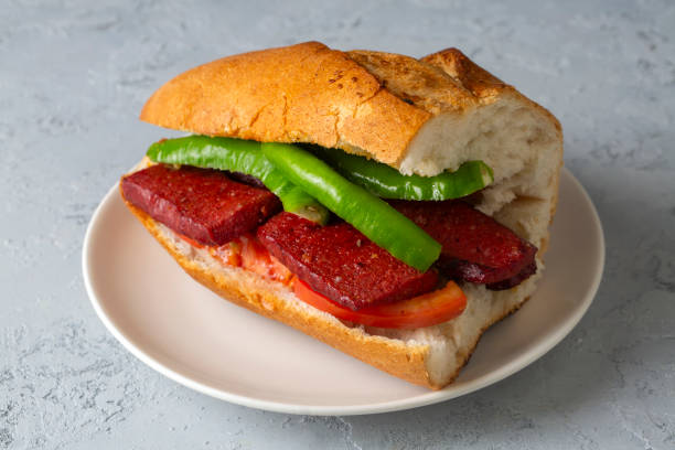 istock Sucuk Ekmek / Sausage in Bread 2170063781