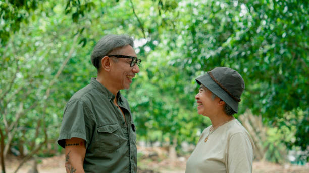 istock Two elderly Asian friends going on a trip together in their retired age. 2170064501