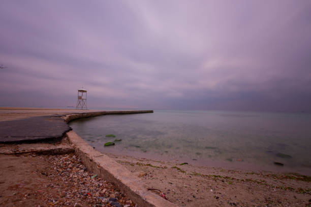Lifeguard towers taken on different beaches.