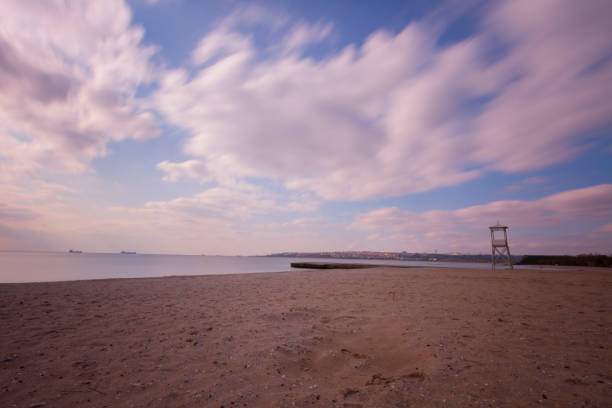 Lifeguard towers taken on different beaches.