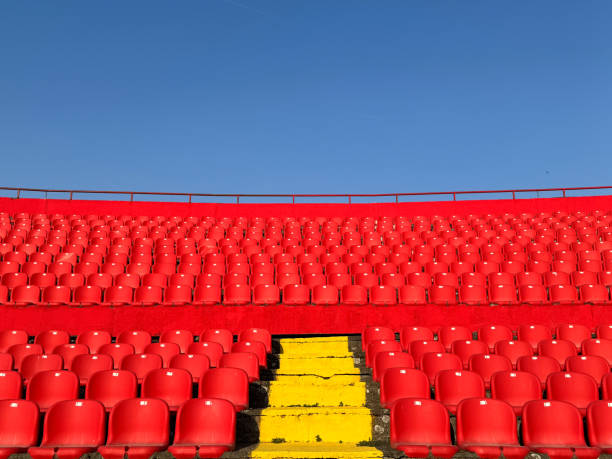 Budapest, Hungary - August 29, 2019: Stage under the dome and seats of the summer concert hall in a city park on Margaret Island in Budapest, Hungary. Summer holidays and music concerts in the capital of Hungary