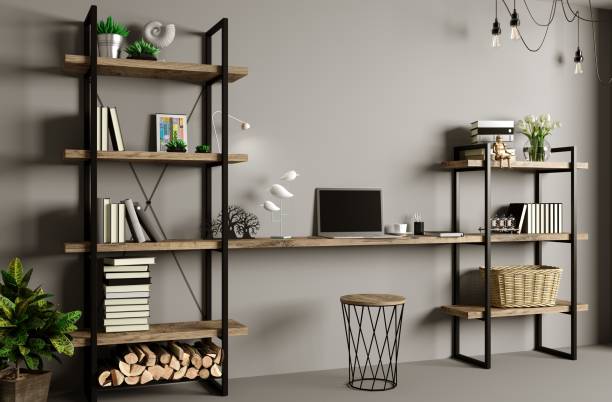 istock Workplace cabinet or office in the loft style 2170078342