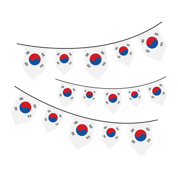 istock Flag of South Korea Pennant Set Vector Design. 2170081860