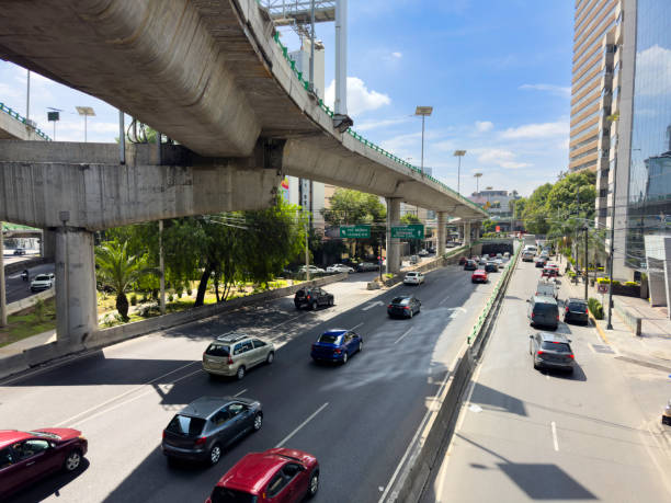 Elevated roads in Mexico City, Boulevard Periferico at Palmas neighborhood