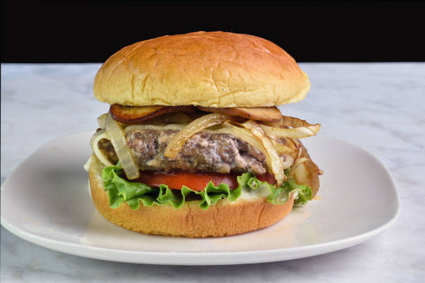 istock onion mushroom  burger on a brioche bun 2170087224
