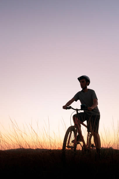 istock Cyclist on a break during mountain bike ride 2170100453