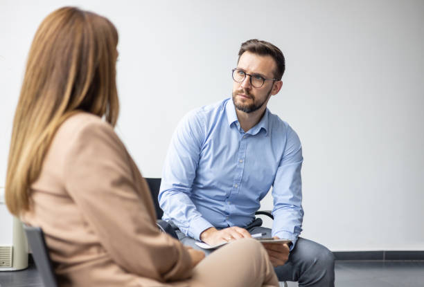 istock Therapist attentively listening to client 2170103085