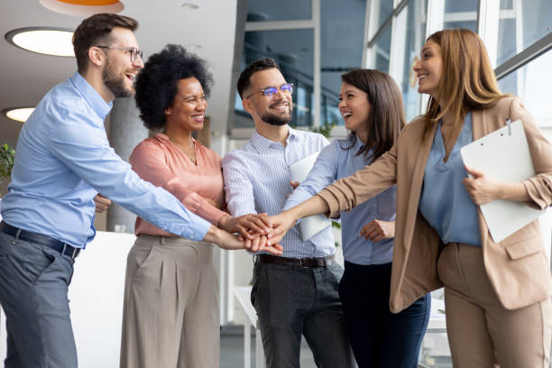 istock Team of professionals celebrating success 2170103125