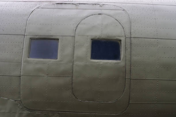 close-ups of a small passenger plane